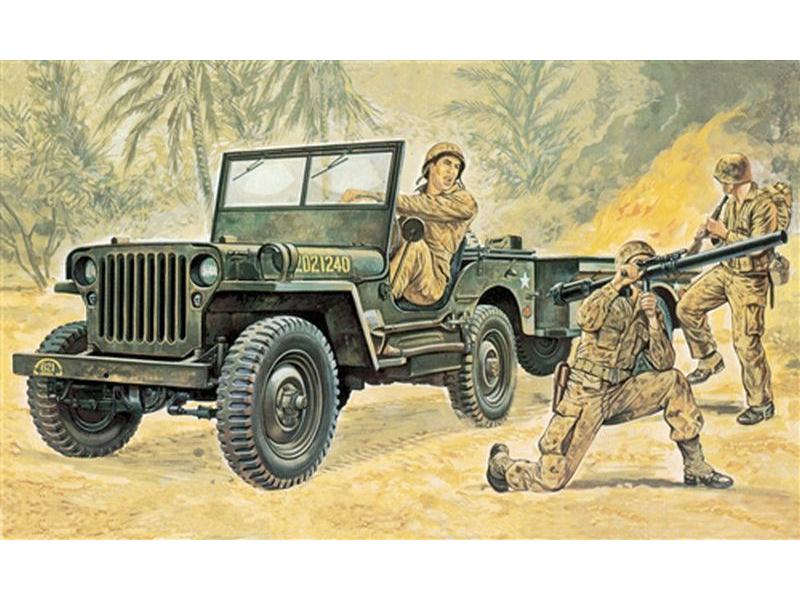 Italeri Bausatz Willys MB Jeep 1:35 Kunststoff Modellbausatz