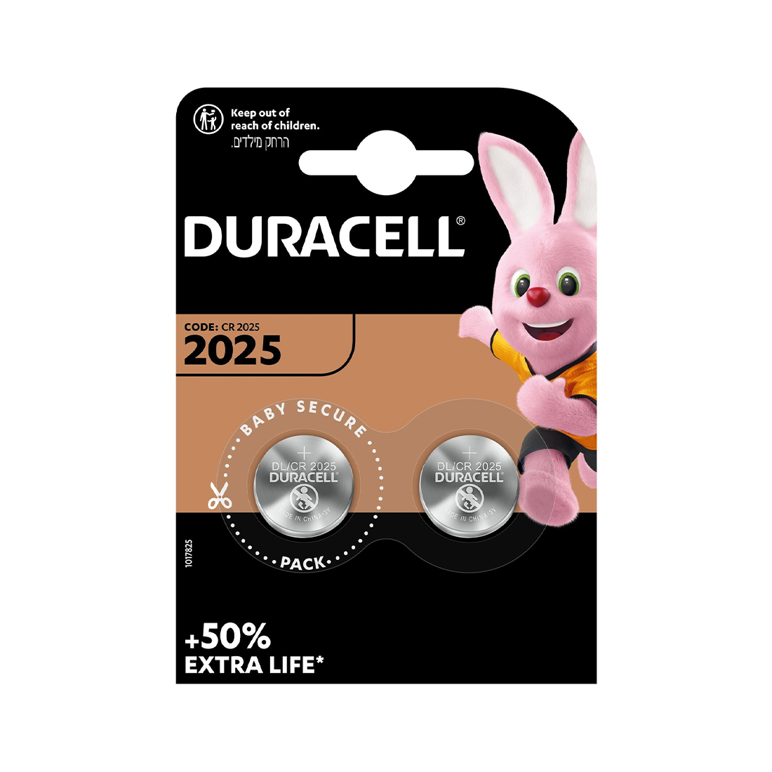 Duracell Spezial Lithium Knopfzellen CR2025 2 Stk.