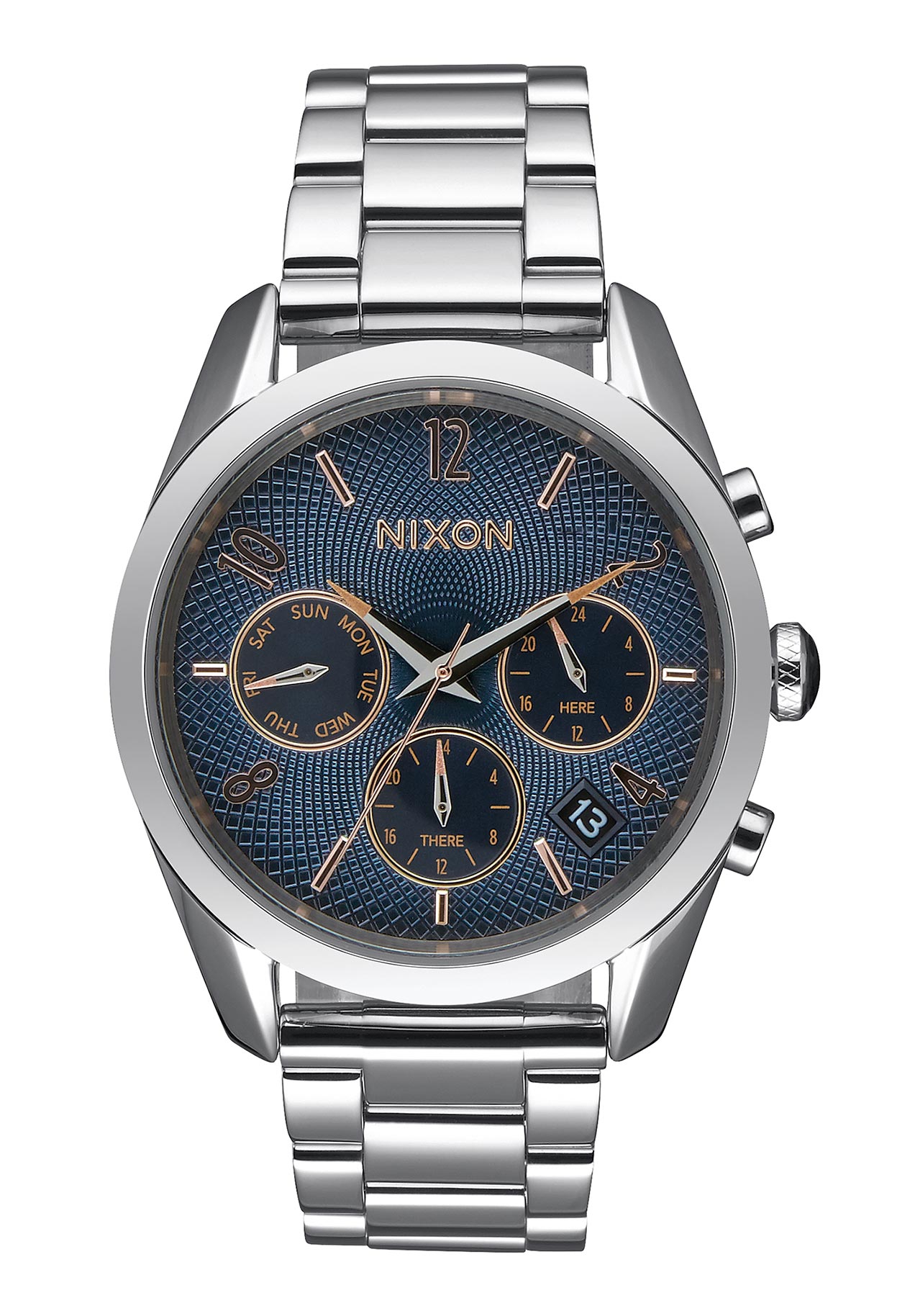 Nixon The Bullet Chrono 36 Navy / Rose Gold A9492195