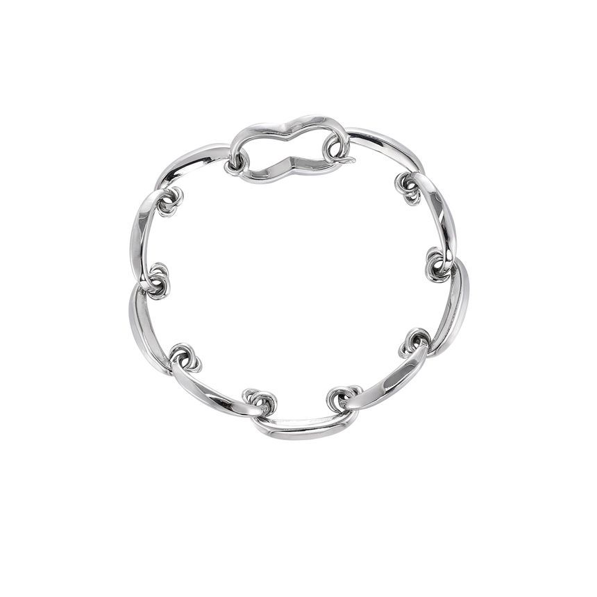 Black Degree - Onregelmatige roestvrijstalen armband