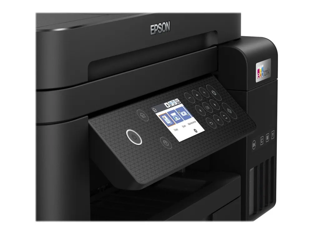 Epson EcoTank ET-3850 - Multifunktionsprinter - farve - blækprinter - A4/Legal (medie) - op til 15.5 spm (udskriver) - 250 ark - LAN, Wi-Fi