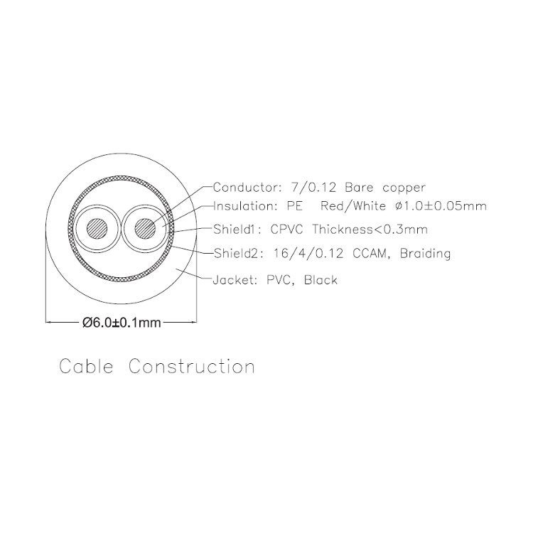 Procab CLA901 Classic XLR male - XLR female kabel 0,5m