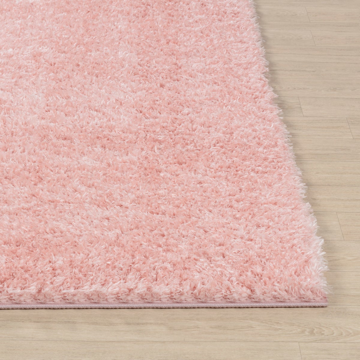 Modern hoogpolig shaggy vloerkleed, lichtroze, 120x180 cm, SOSO
