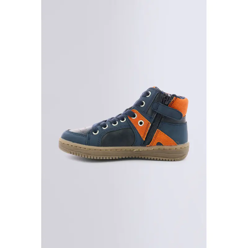 LOWELL MARINE ORANGE SNEAKERS HAUTES Synthétique Garçon
