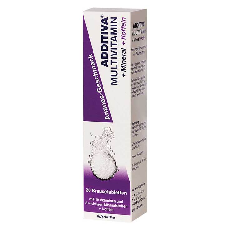 Additiva Multivitamin + Mineral + Cofficinale Ananas R Brausetabletten, 20 St