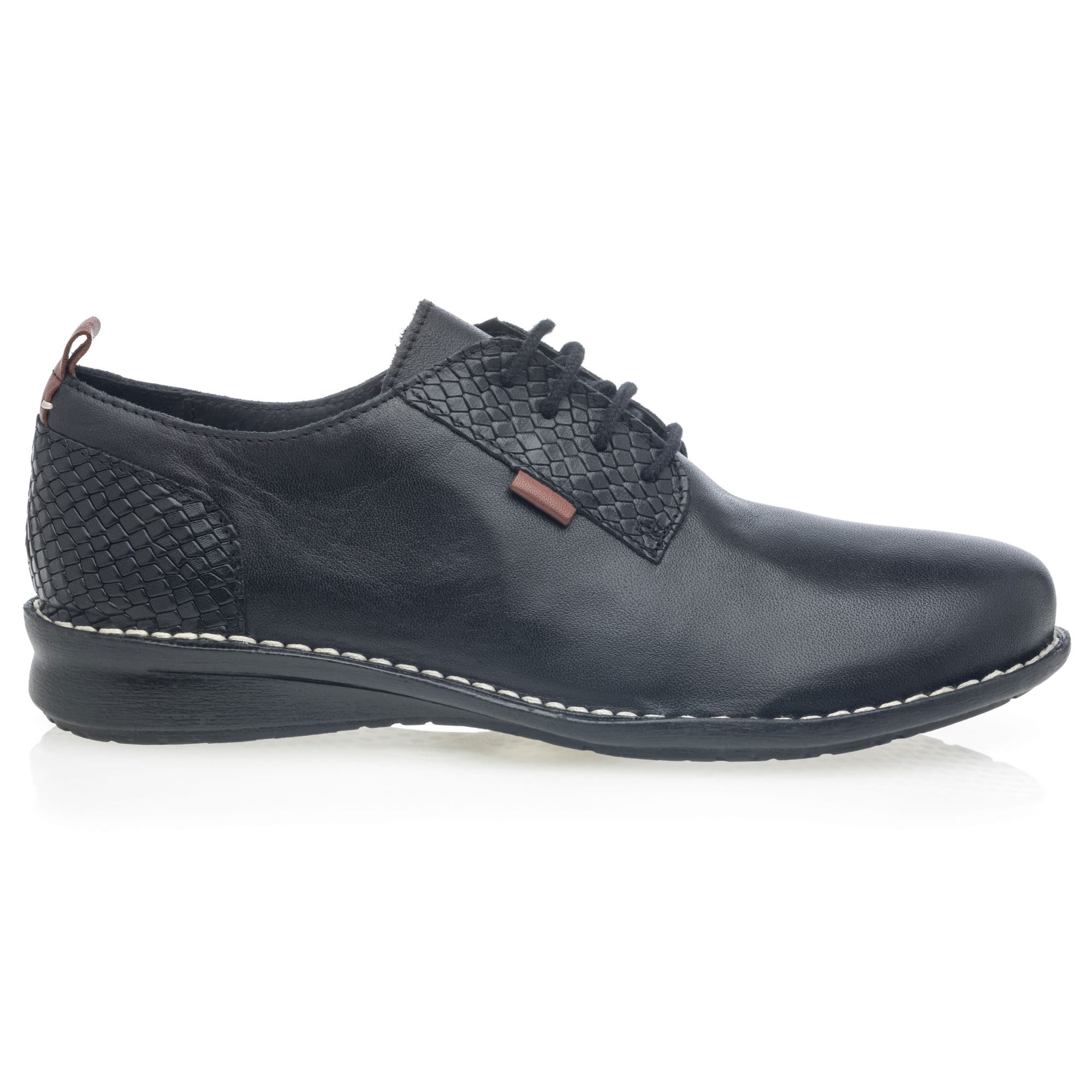 Derbies Femme en cuir noir