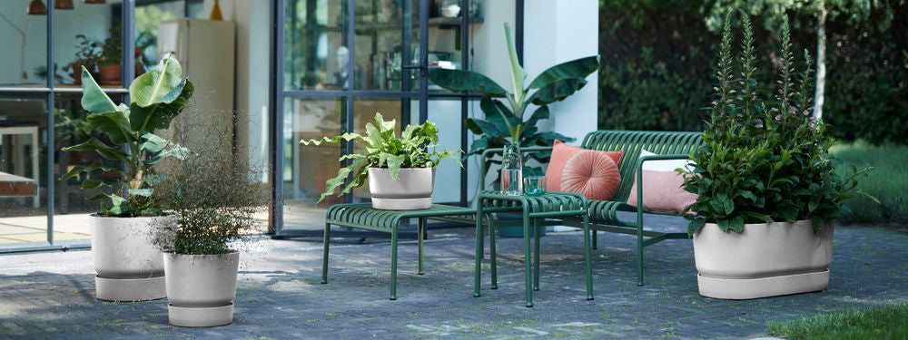 Elho bloempot Greenville grijs D 24,5 H 23,3 cm