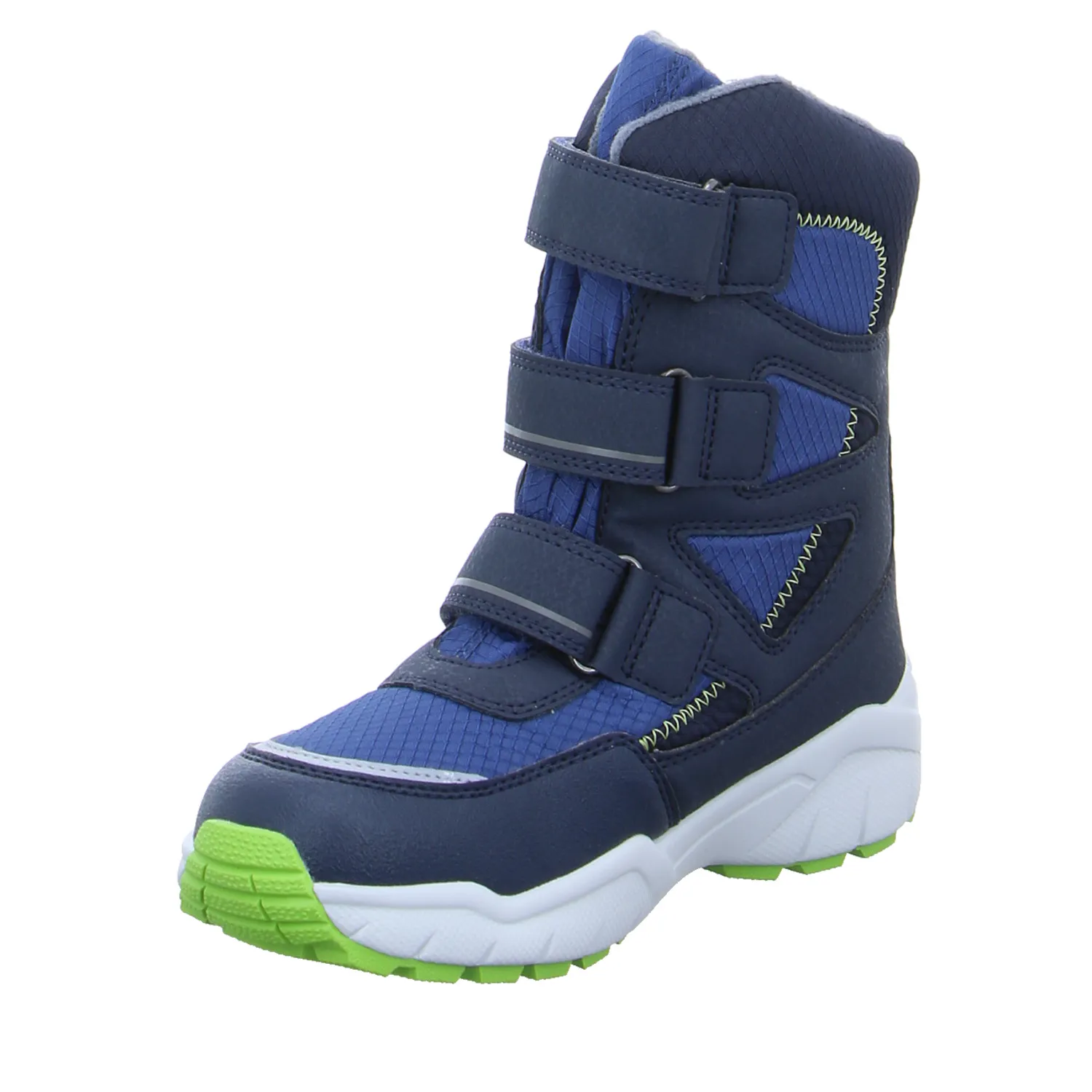 SUPERFIT Jungen- Snowboot Membran Blau Textil  Winterstiefel