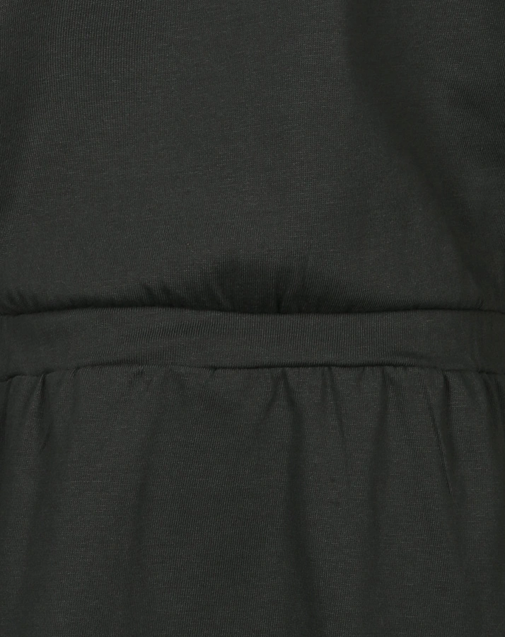 Kurzarm-Kleid HERZ DETAIL in grau