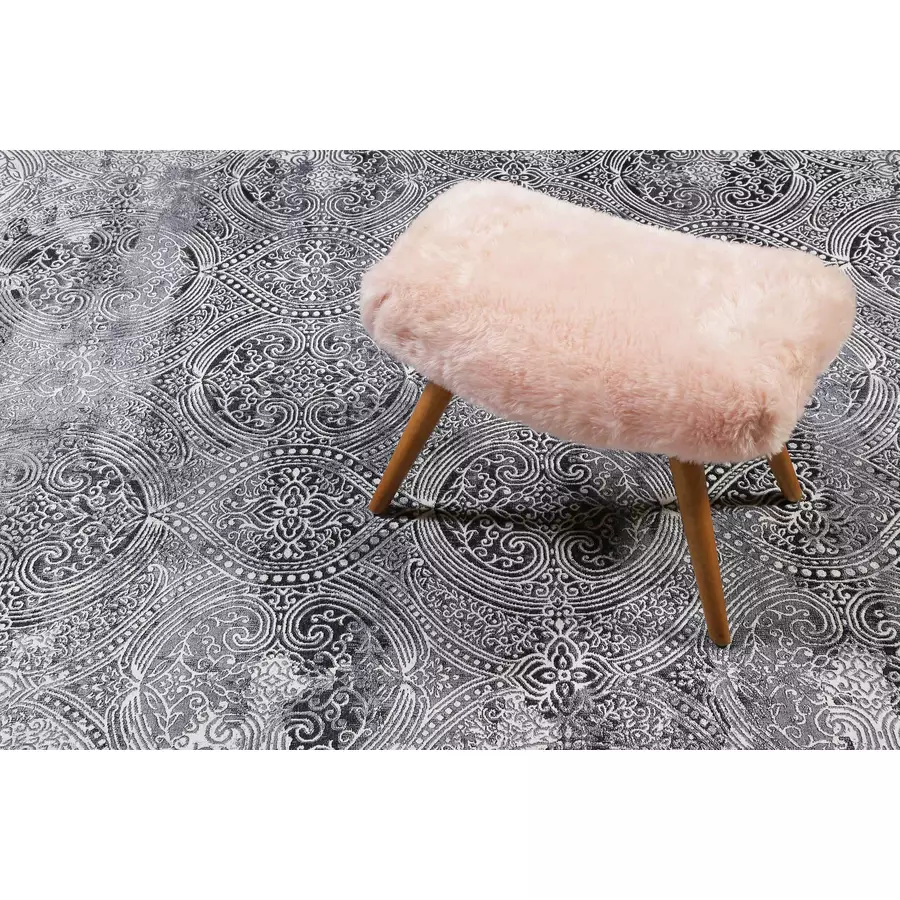 Wecon home Kurzflorteppich Grace grau