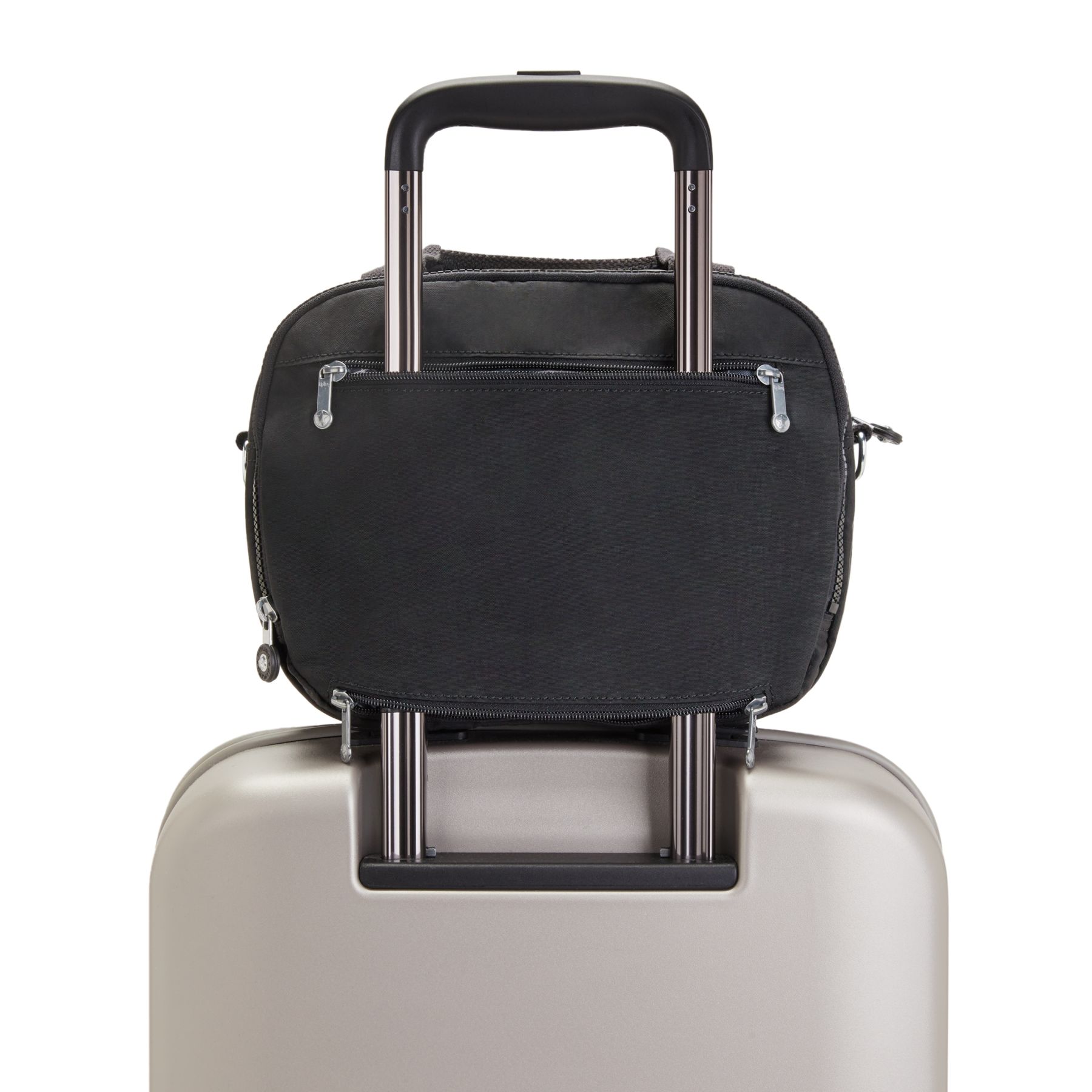 PALMBEACH Trousse de Toilette Moyenne avec Manchon pour Valise - Black Noir