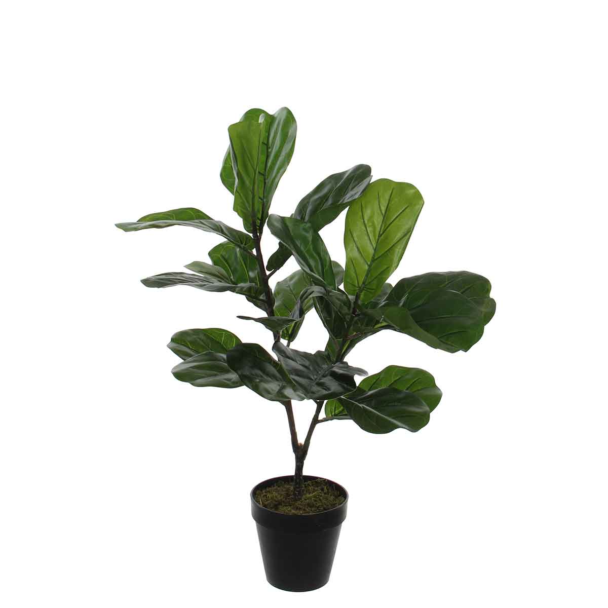 Mica decorations plante artificielle lyrata - 60x60x75 cm - pe - vert