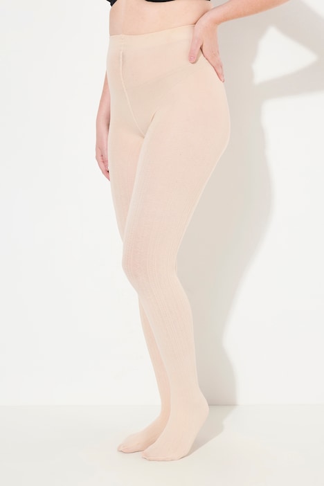 Strickstrumpfhose, modisches Zopfmuster, warm