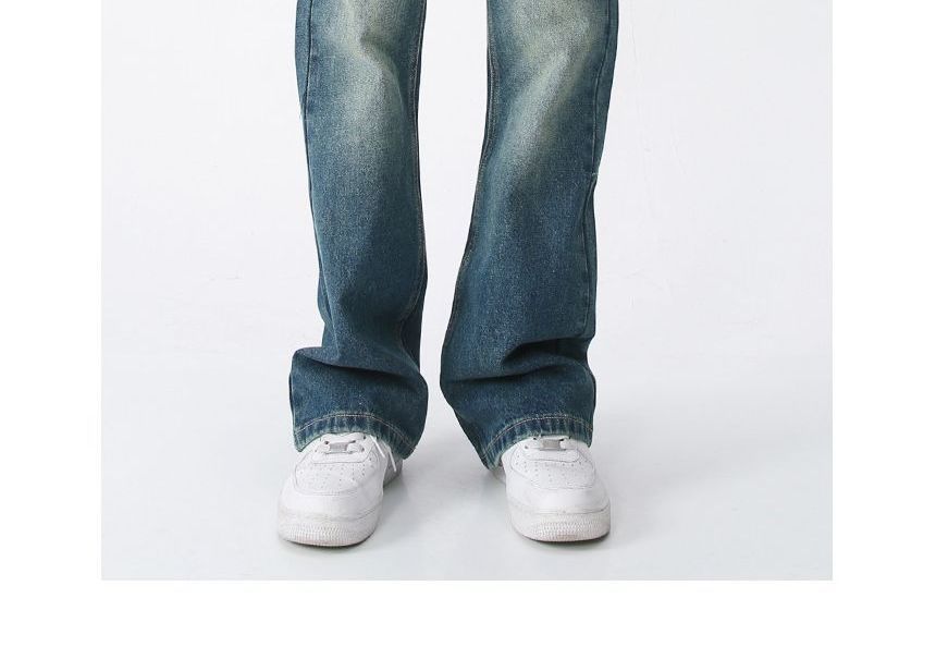 FAERIS - High Waist Washed Boot Cut Jeans