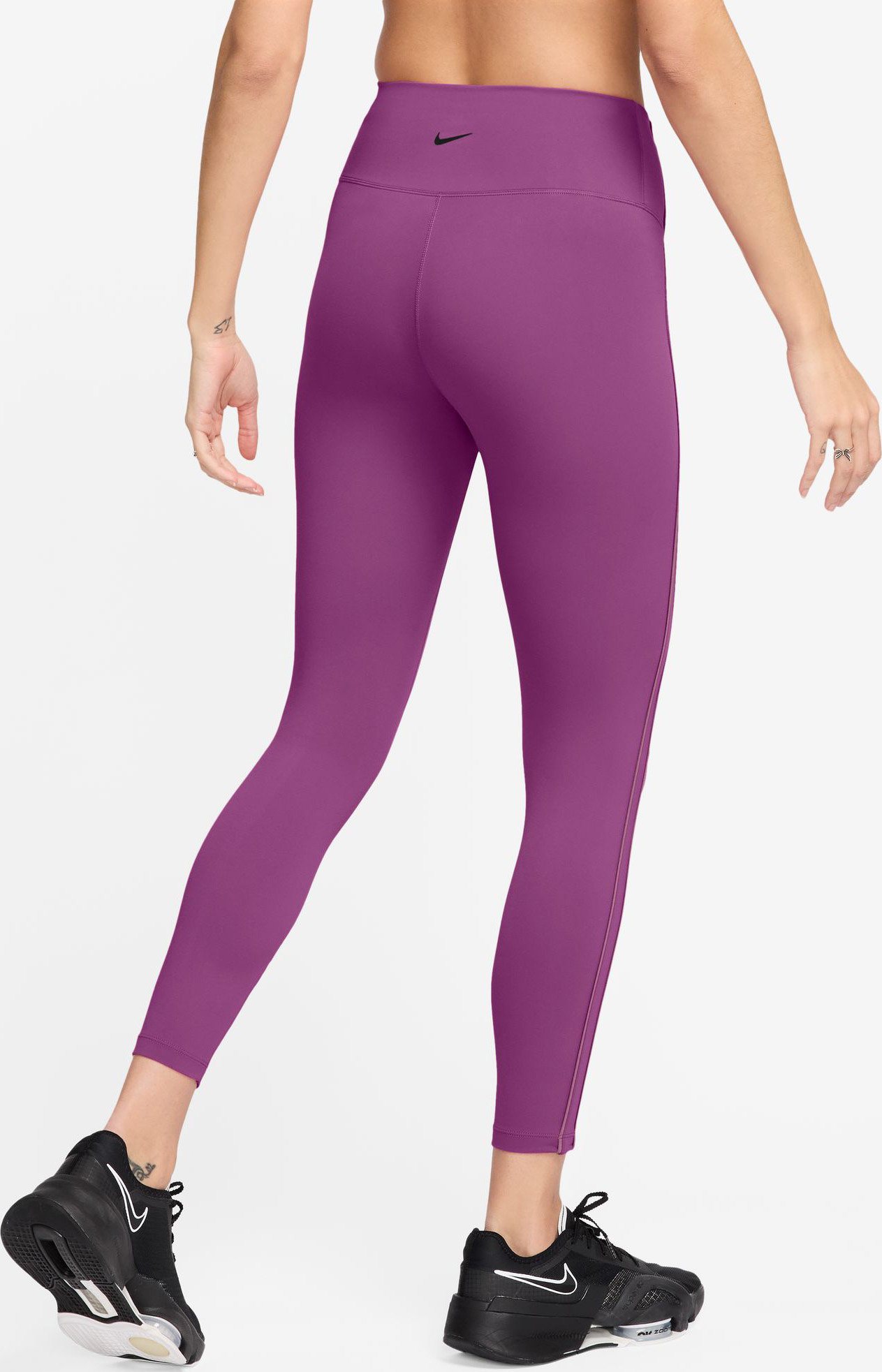 One High-Waisted 7/8 Leggings 518/Hot Fuchsia/Plum Dust/Plum Dust/Black