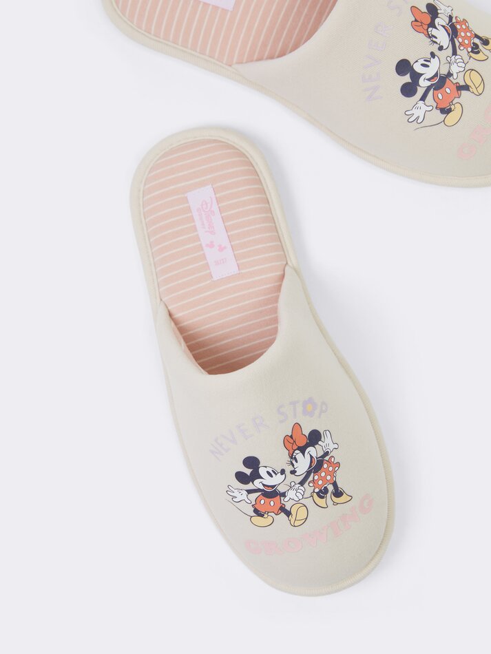 Chinelo Mickey© e Minnie ©DS - Rosa