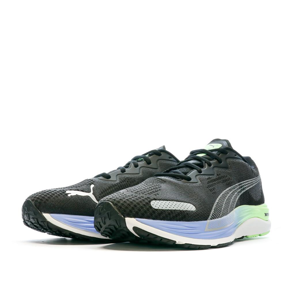 Puma Chaussures de Running Noire/Verte Homme Puma Velocity Nitro