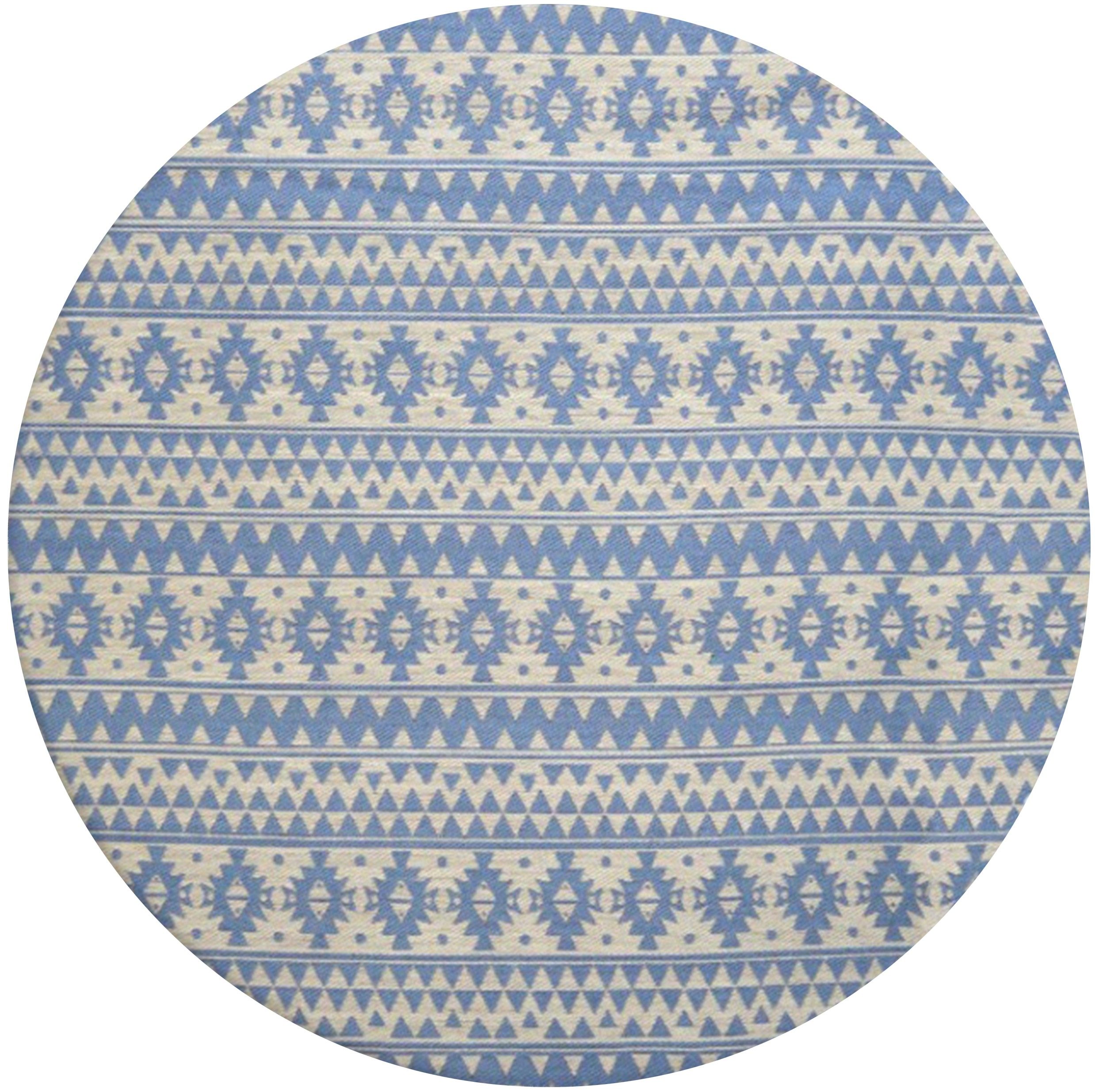 Vloerkleed 210 Lichtblauw Sunny ⌀120  x H0.5 cm