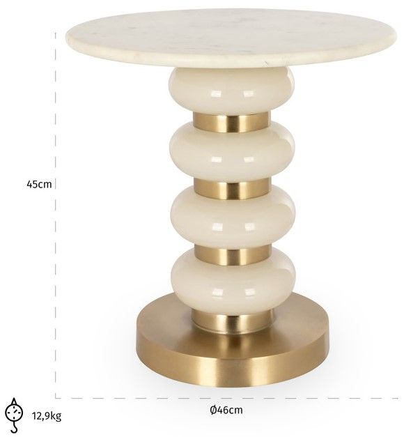 Bijzettafel 212583 Boann ⌀46  x H45 cm