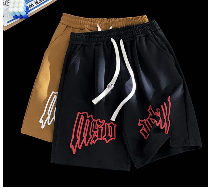 Bay Go Mall - Shorts met trekkoord en letters
