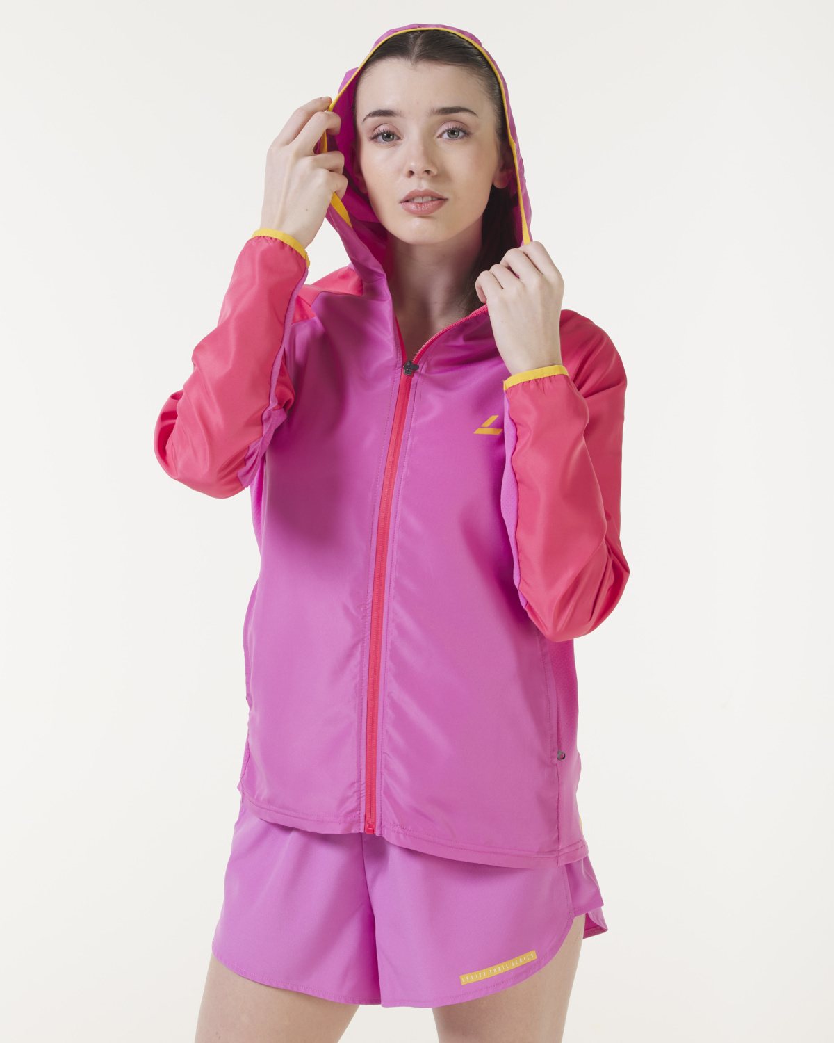 LEVITY Trail Packable Lightweight Jacket Pink Punch Combo