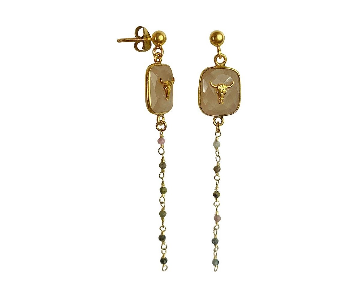 Boucles d'oreilles Trikonasana Doré