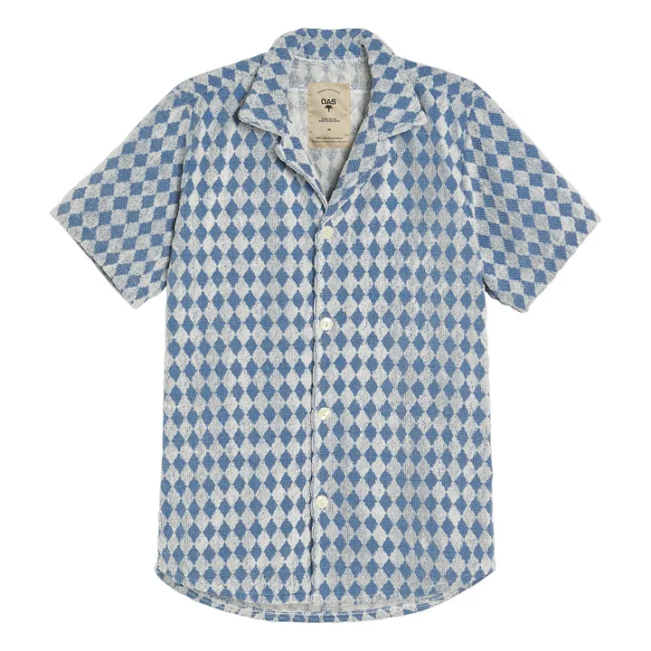 OAS Chemisette Eponge Diamond Terry | Bleu