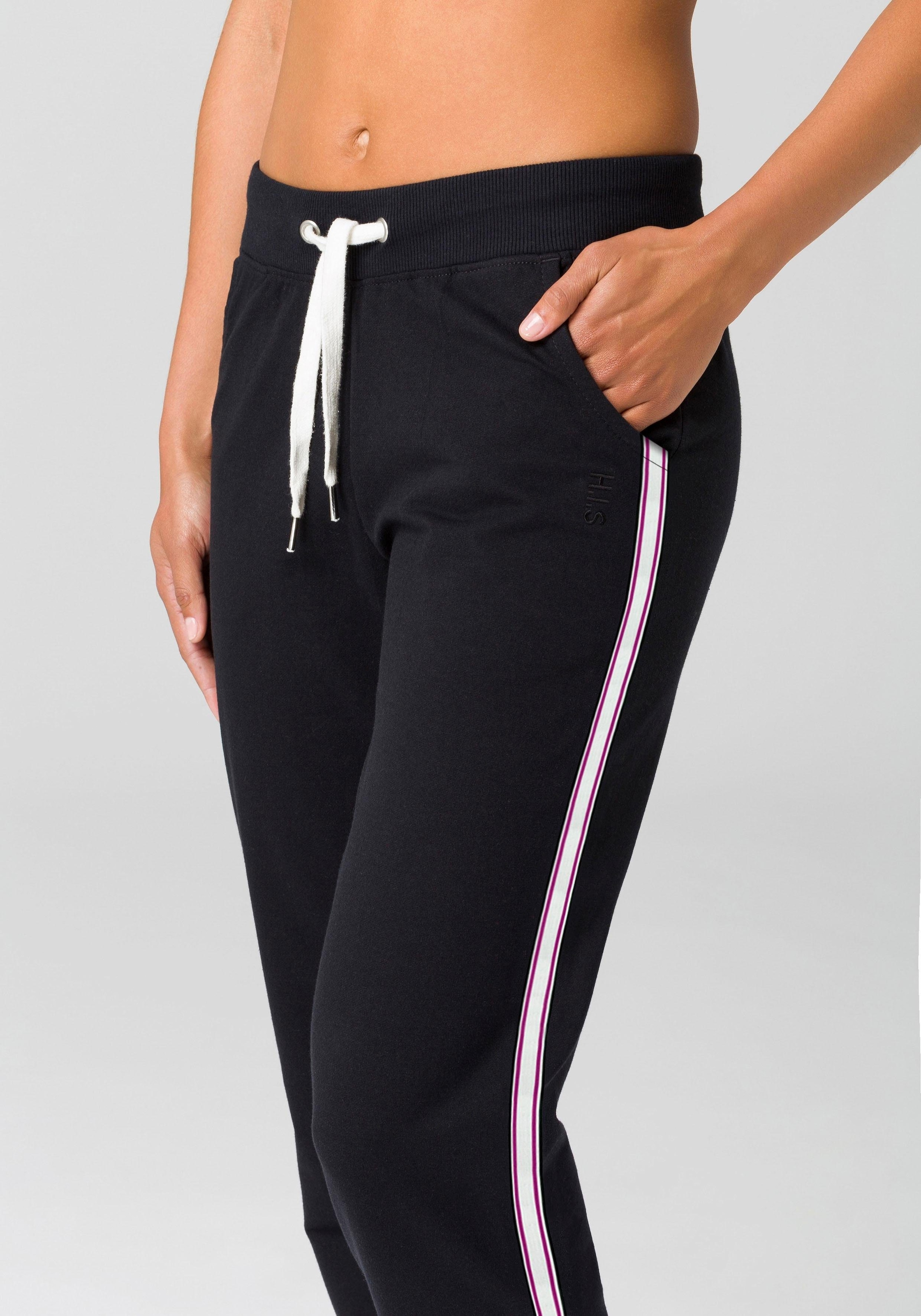 H.I.S Homewearhose  -Loungehose mit seitlichen Streifen und Eingrifftaschen, Loungewear