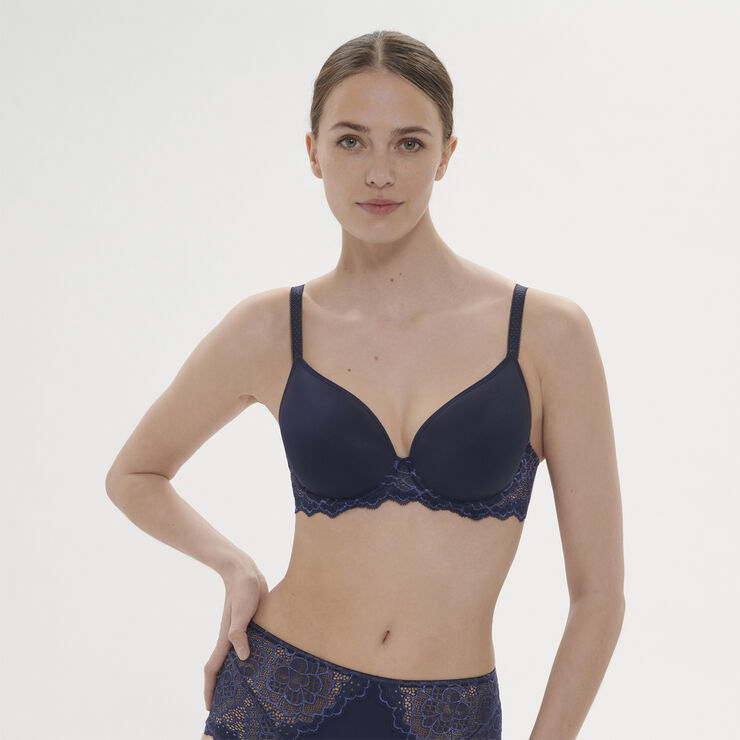 Simone Pérèle 3D SPACER SHAPED UNDERWIRED BR Ink blue