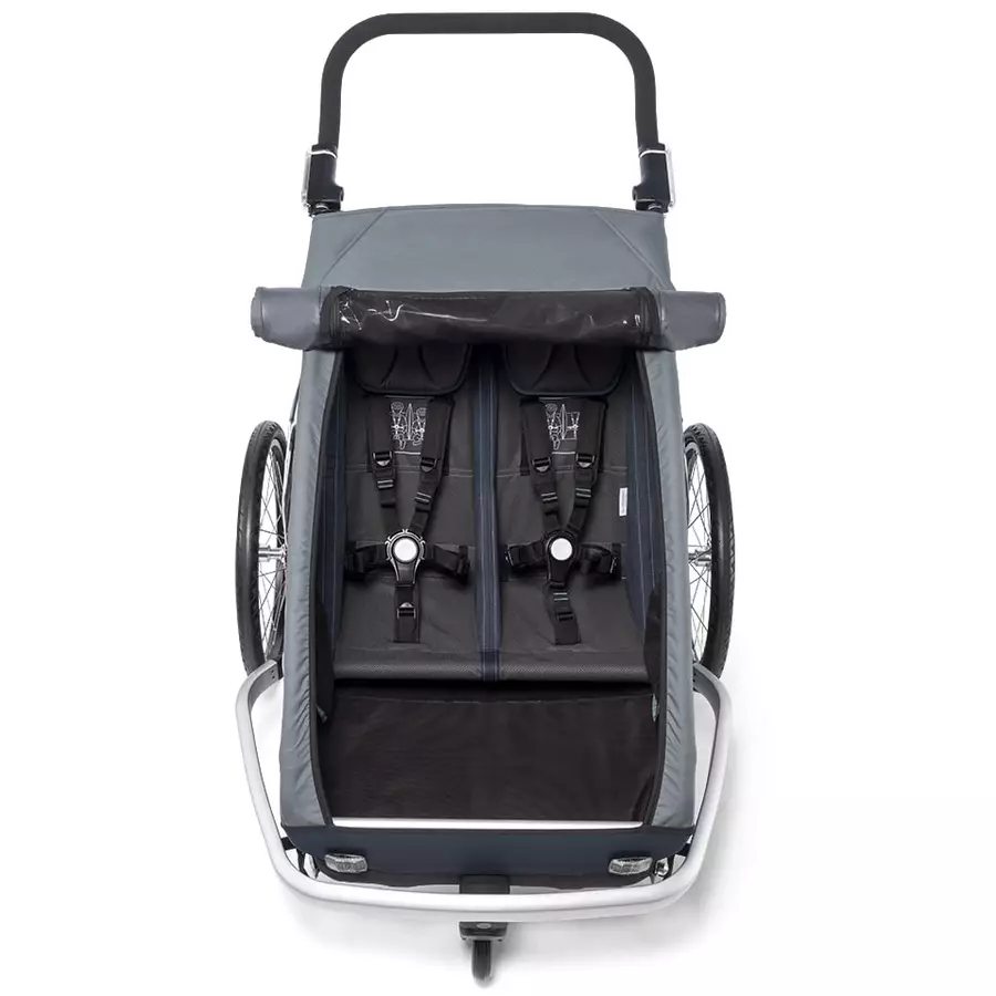 CROOZER Kinderfahrradanhänger Kid Vaaya 2 Graphite blue