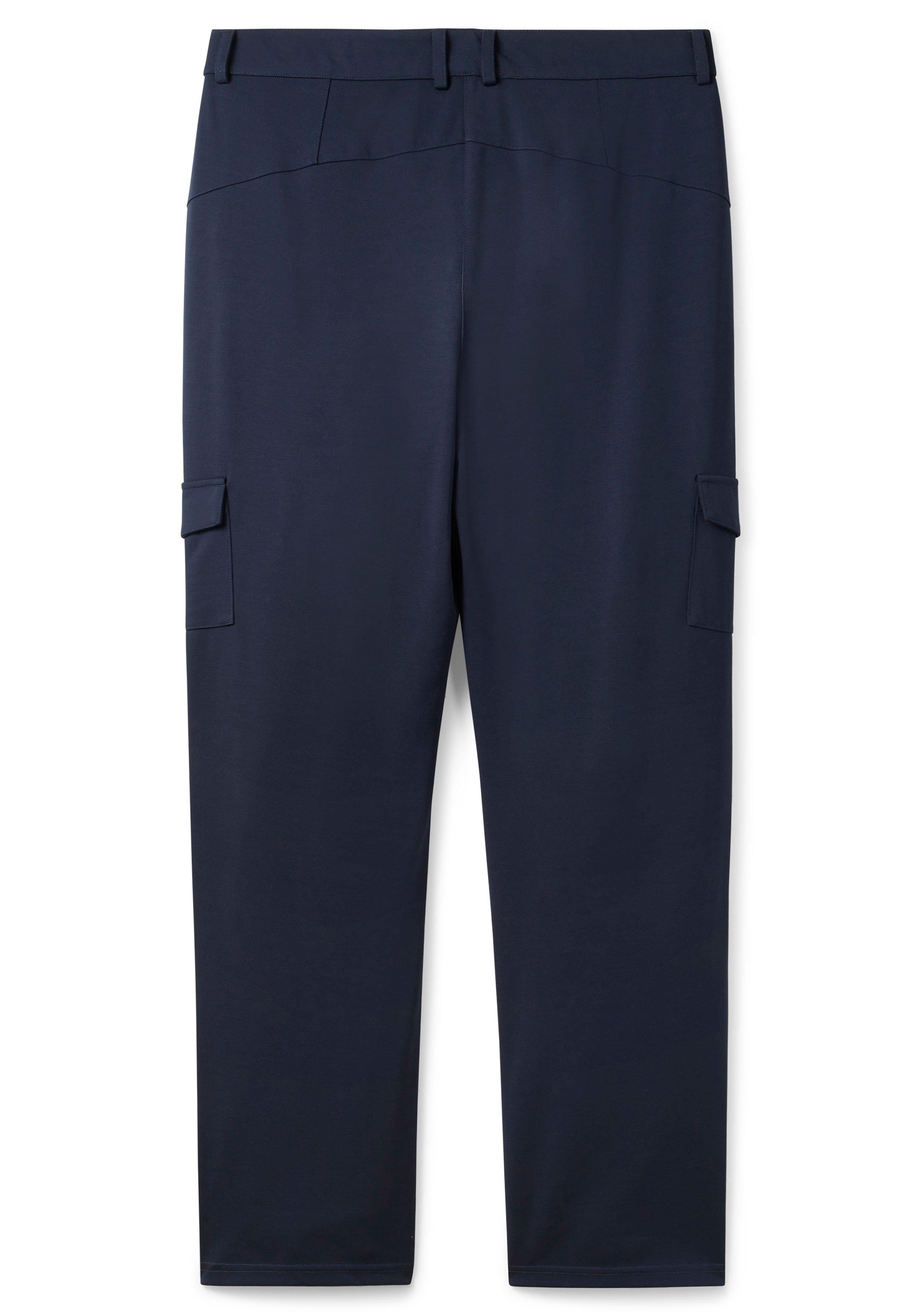 Gerade Hose im Cargo-Stil, mit Pattentaschen