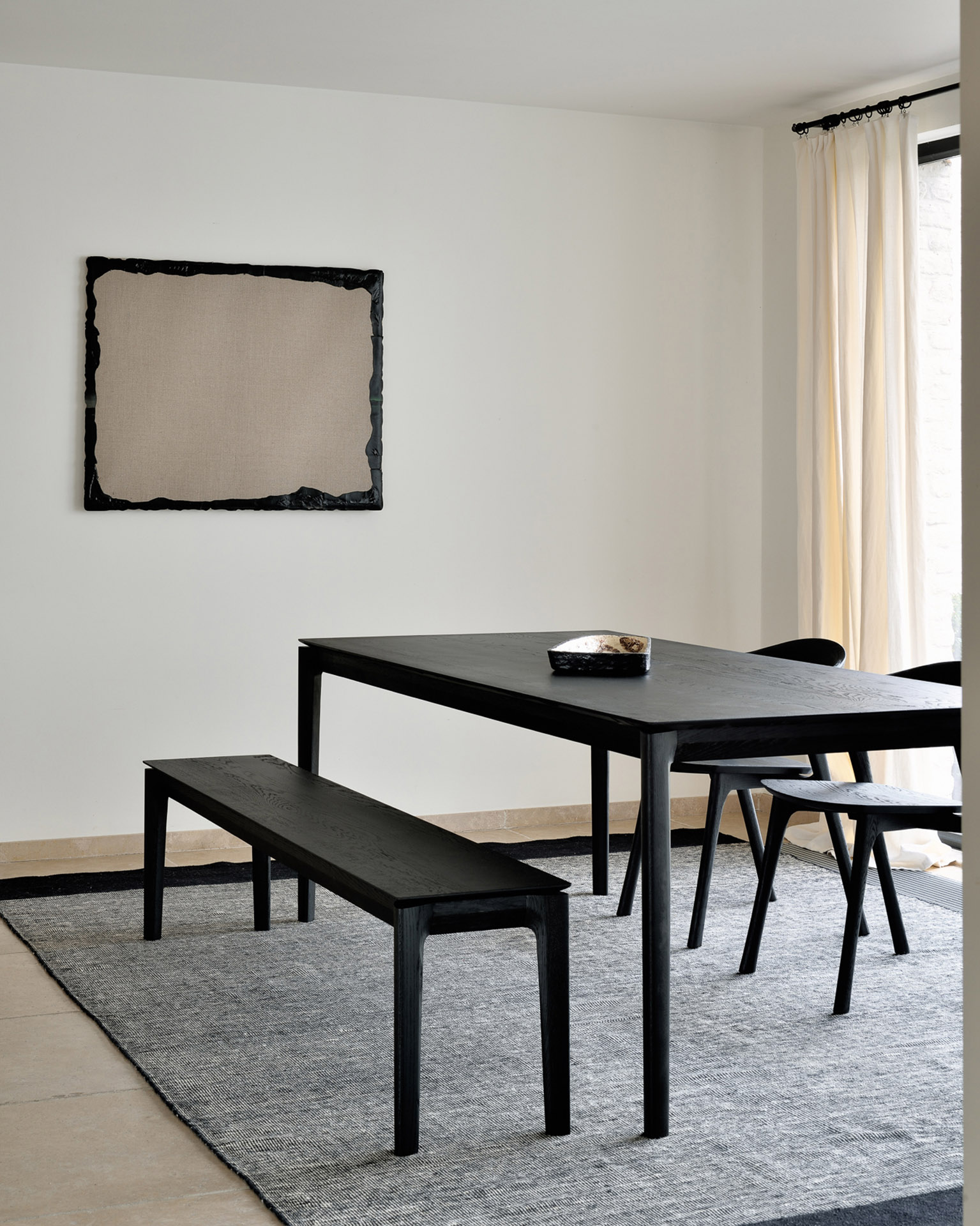 Tafel Bok 240X100 - eiken zwart