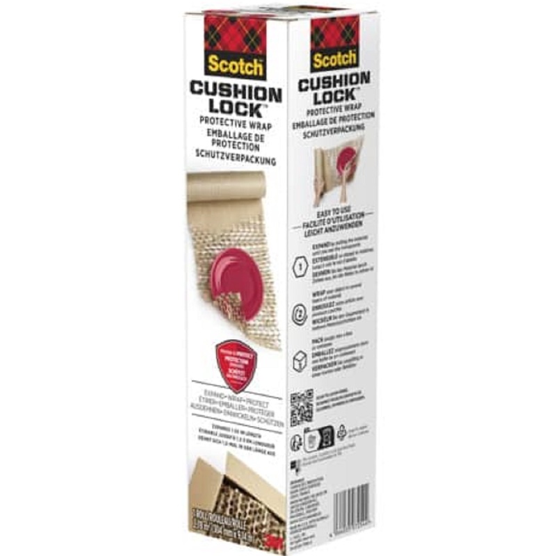Scotch Schutzverpackung Cushion Lock, 30.4 x 914 cm, braun, 1 Stück