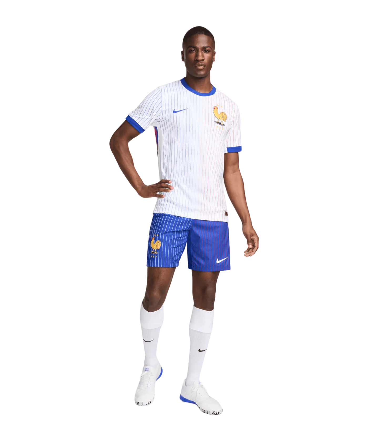Nike Frankreich Short Auth. Away EM 2024 Blau F452