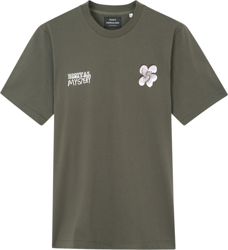 Mads Nørgaard - Copenhagen Cotton Jersey Frode Digital Mystery Tee Grøn