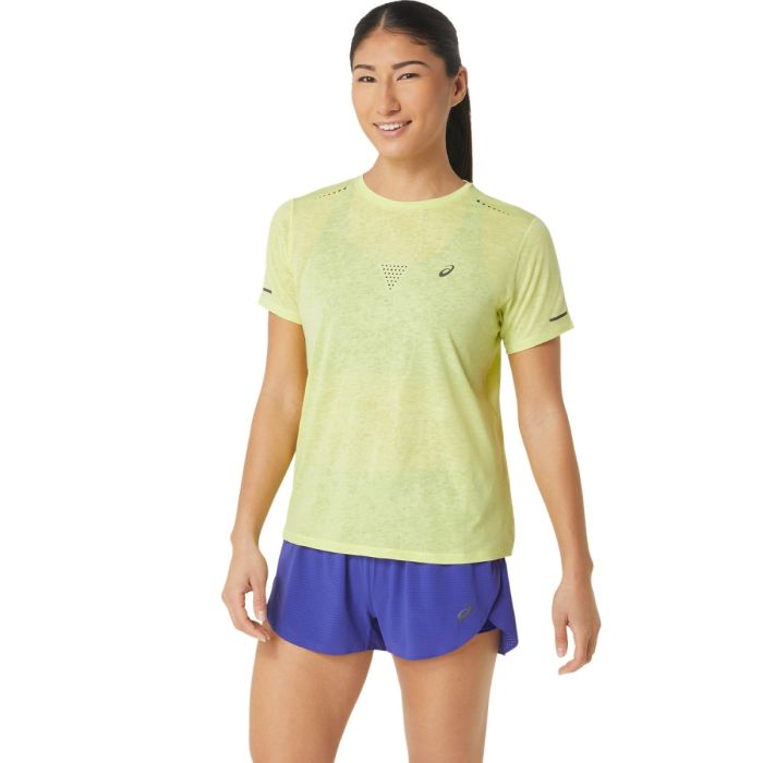 Asics Dame T-shirts Metarun Pattern SS Top Gul