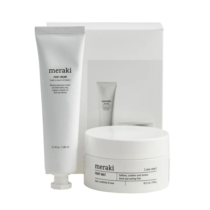 Meraki - Geschenk-Box Foot Spa, Fusscreme & Fusssalz (2er-Set)