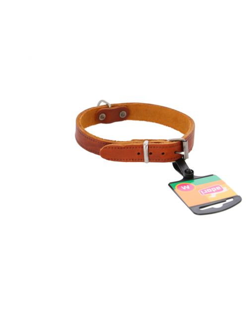 Adori Halsband Vetleder Met Print Cognac - Hondenhalsband