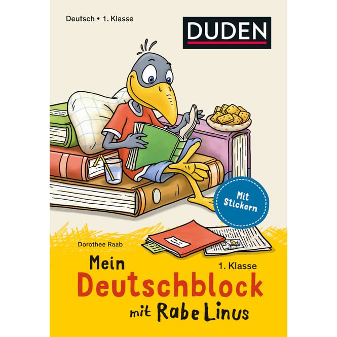DUDEN - Mein Deutschblock mit Rabe Linus - 1. Klasse
