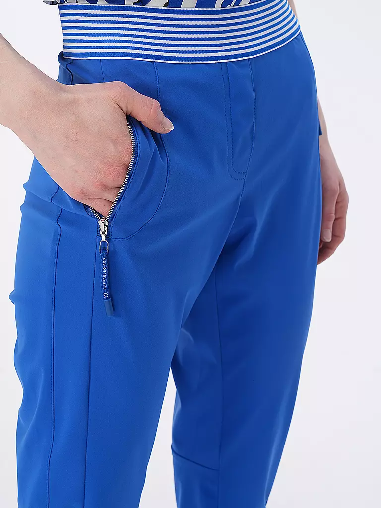 RAFFAELLO ROSSI Hose Jogging Fit NATINA RIBBON blau