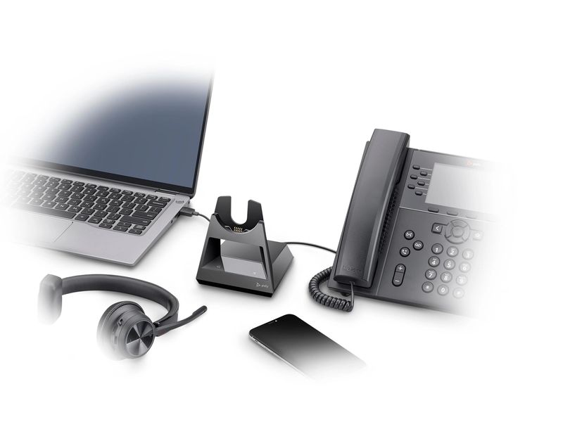 HP Headset Poly Voyager 4310 MS Mono USB-C, inkl. Ladestati Poly Voyager Bluethootbüro-Headsets