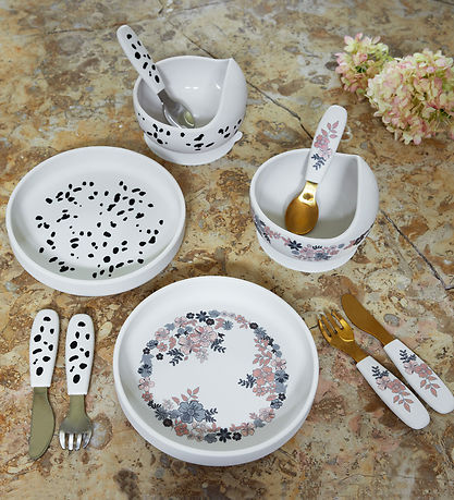 Elodie Details Geschirr-Set - Silikon - 3 Teile - Dalmatiner Dot