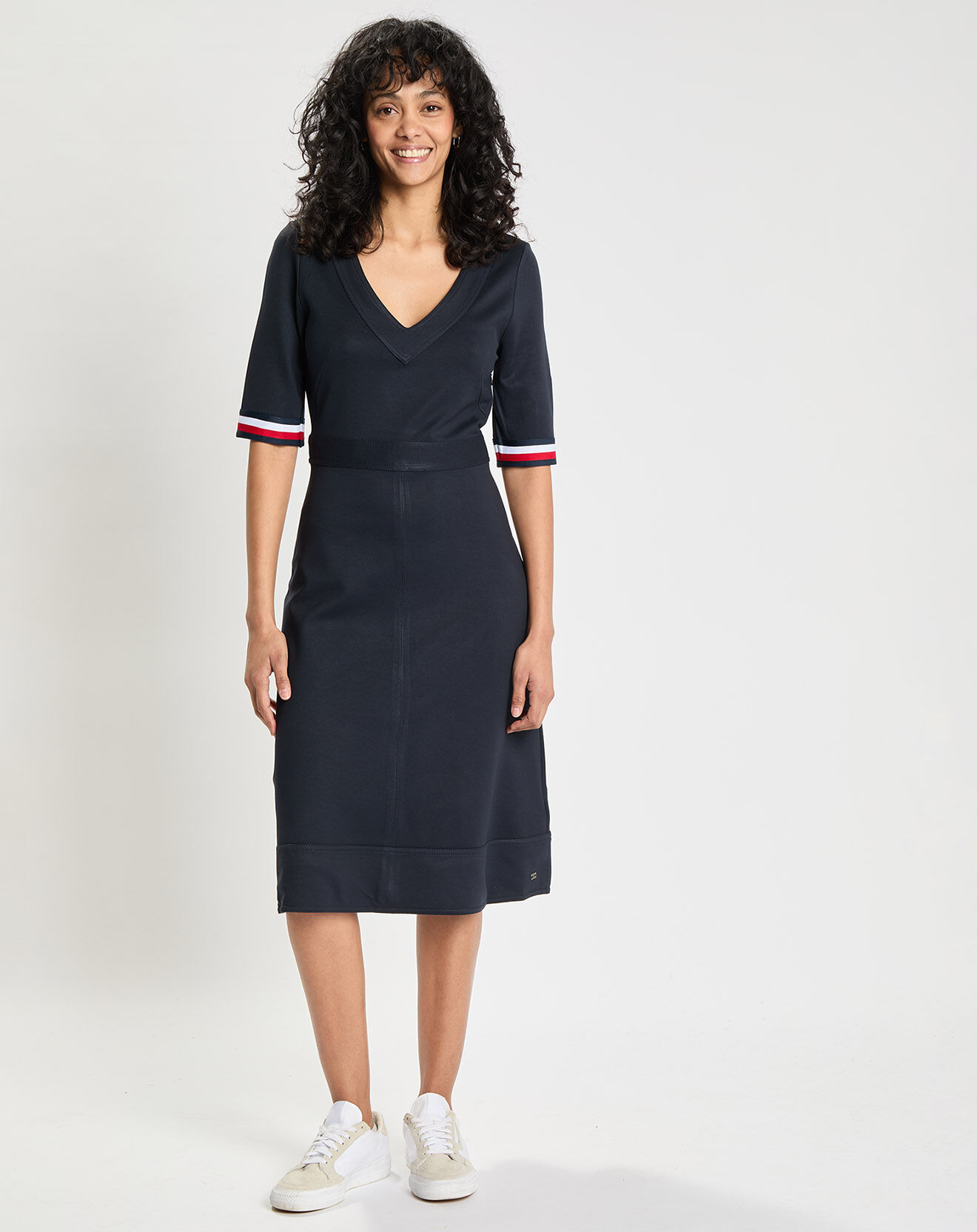 Tommy Hilfiger Robe Classique Flag bleu marine