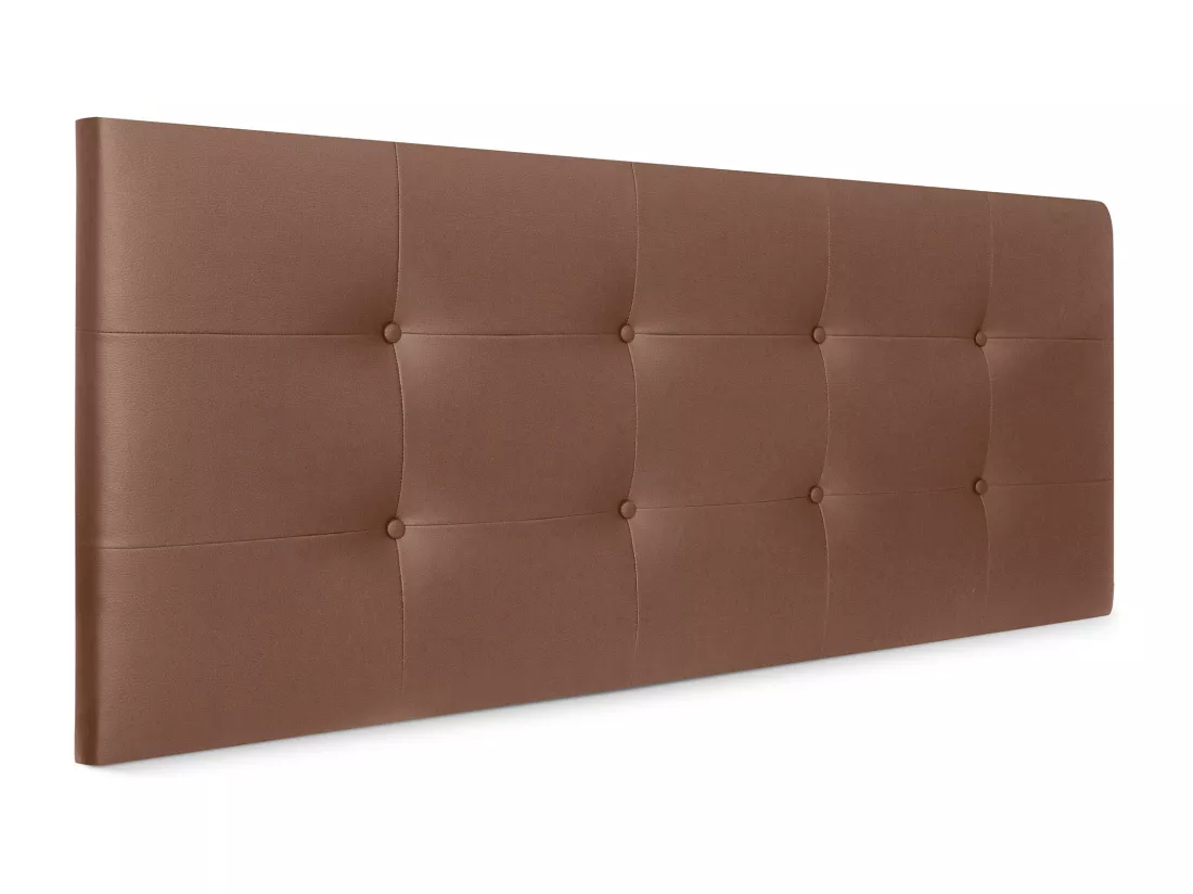 DHOME Tête de lit en Similicuir Capitonné 145x60cm Lits 135/140 - Argile