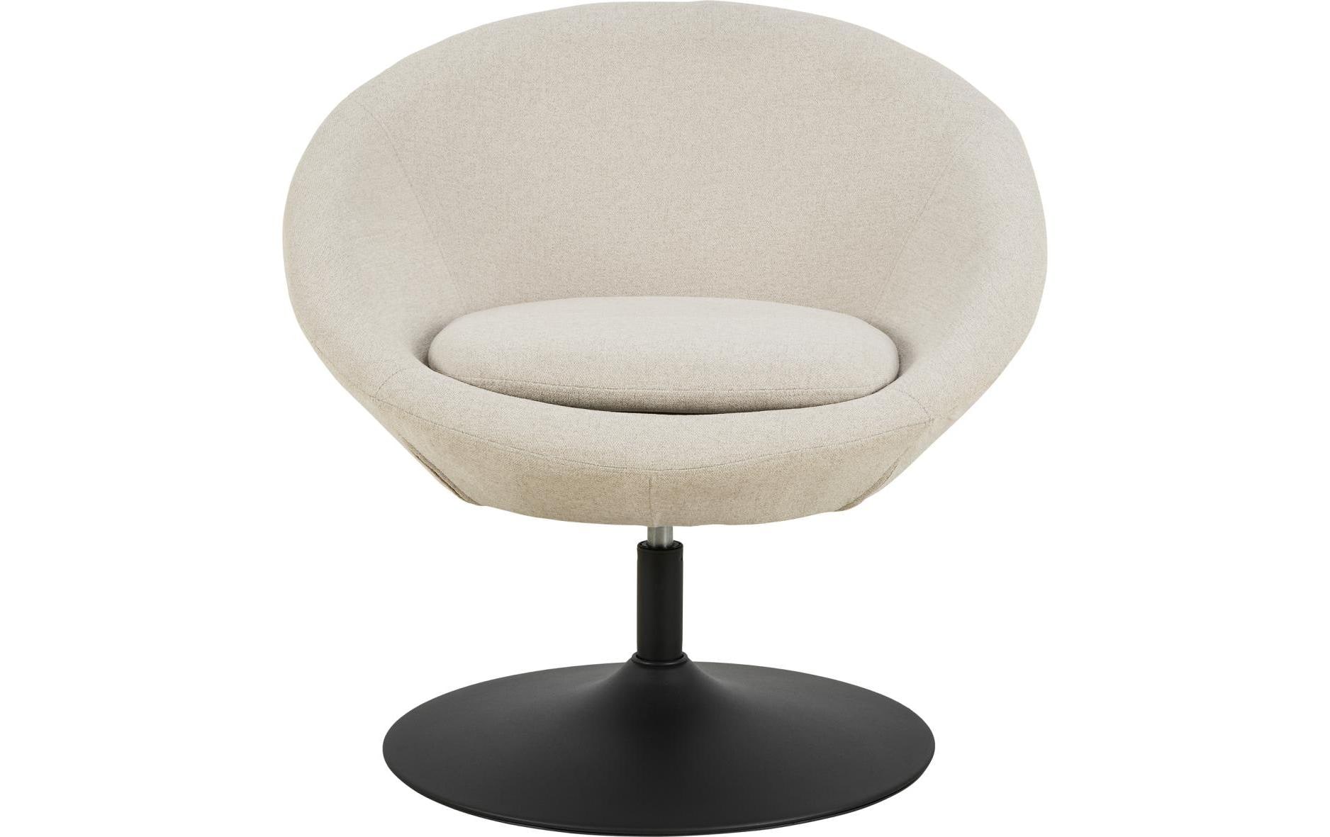 Sessel Center Beige<br>Moderner Loungesessel mit Drehfunktion
