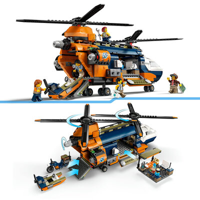 LEGO City 60437 Jungelutforskerens helikopter-baseleir