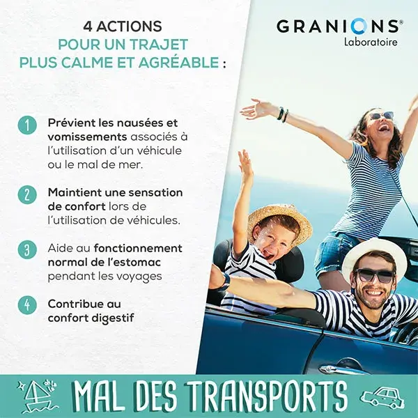GRANIONS - Spray Anti-Enjoo para Crianças e Adultos - Anti-Náusea - 20 mL