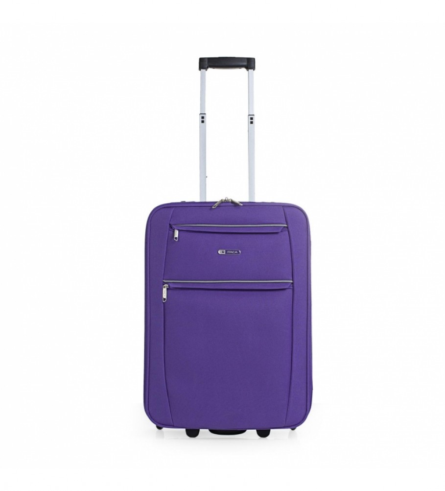 Mala de cabine ITACA com 2 rodas T71950 roxa - 55x39x18cm -