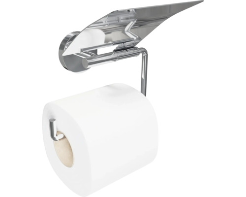 REIKA SAKU toiletrolhouder met deksel, chromen afwerking