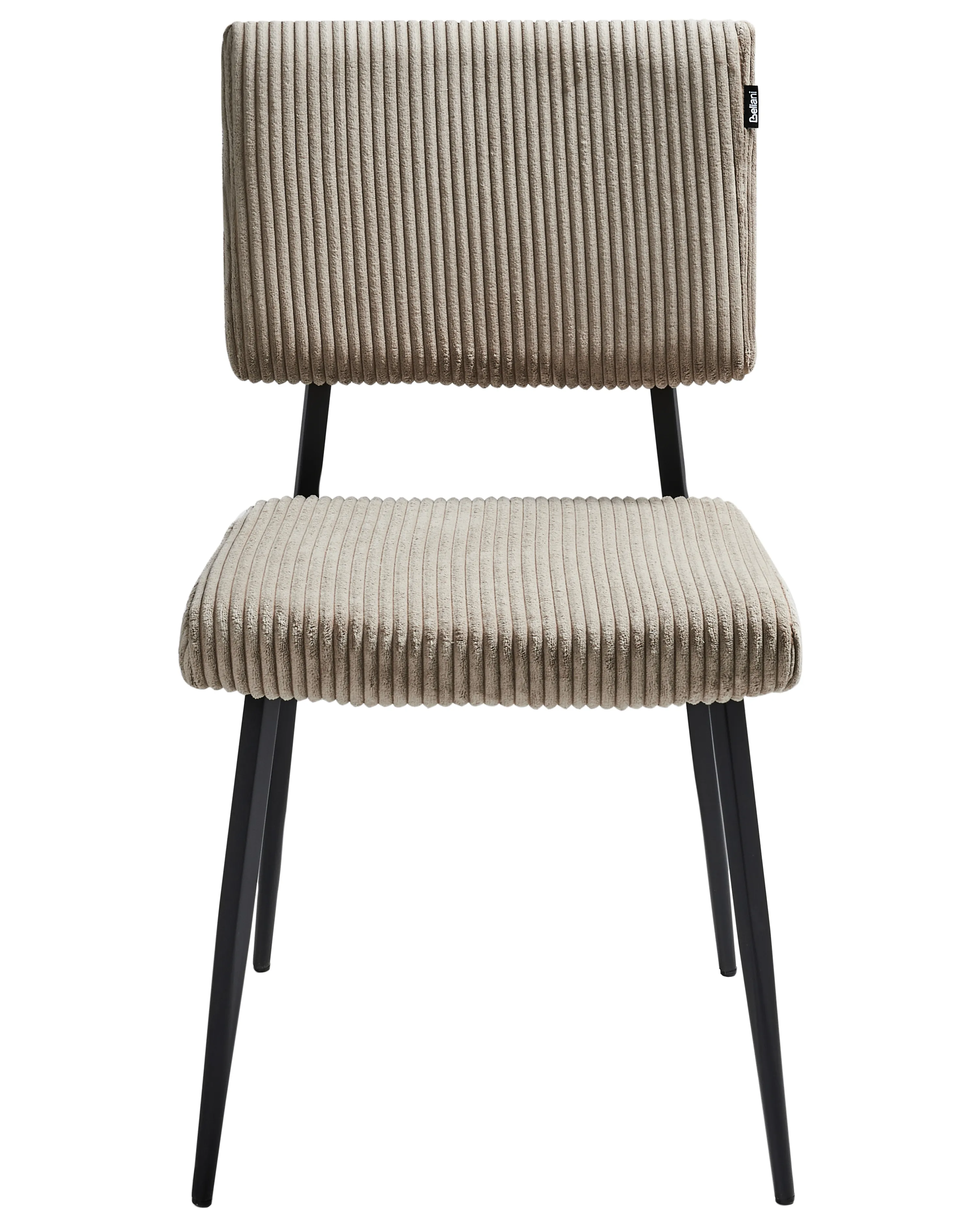 Set van 2 eetkamerstoelen STURGIS Corduroy Taupe